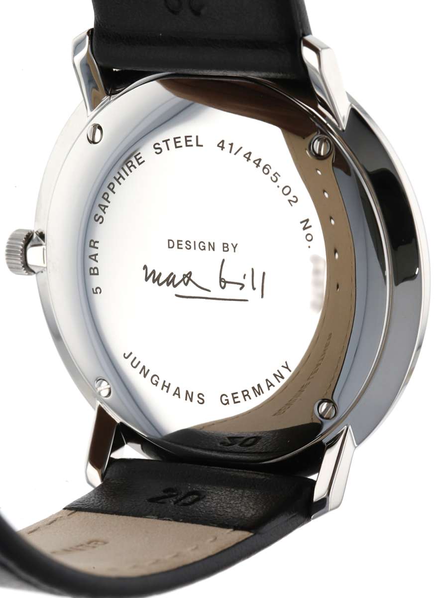 m*o様 JUNGHANS Max Bill Quart（ジャンク品） Junghans Max Bill Quartz Sapphire Glass | Black Leather Strap 41