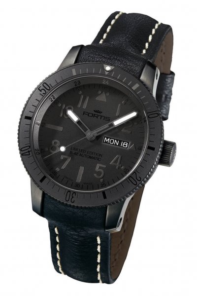 Fortis B-42 Black Black Automatic Day/Date Limited Edition