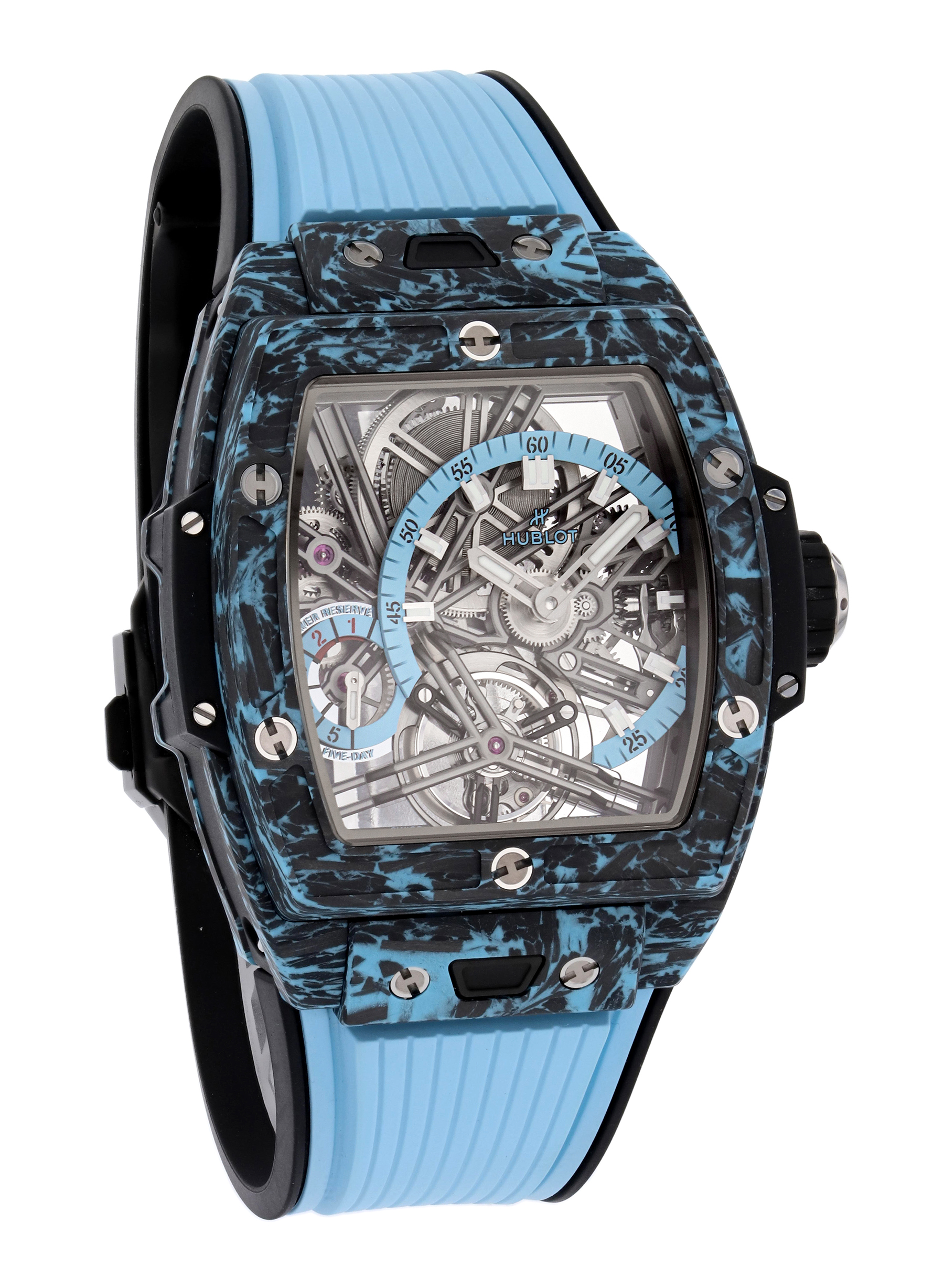 Hublot Spirit of Big Bang Tourbillon Carbon Sky Blue 42 mm 645.QL.5117.RX |  Uhrinstinkt