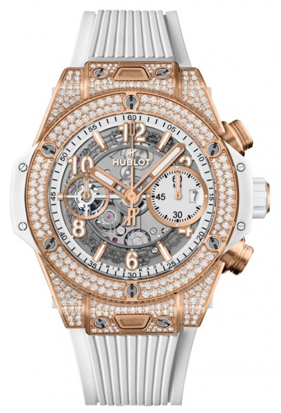 Hublot Big Bang Unico King Gold White Pavé 42 mm