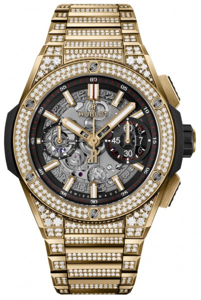 Hublot Big Bang Integral Yellow Gold Pave Automatic Chronograph 42mm Hublot Big Bang Integral Yellow Gold Pave Automatic Chronograph 42mm