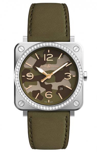 Bell & Ross BR S GREEN CAMO DIAMONDS