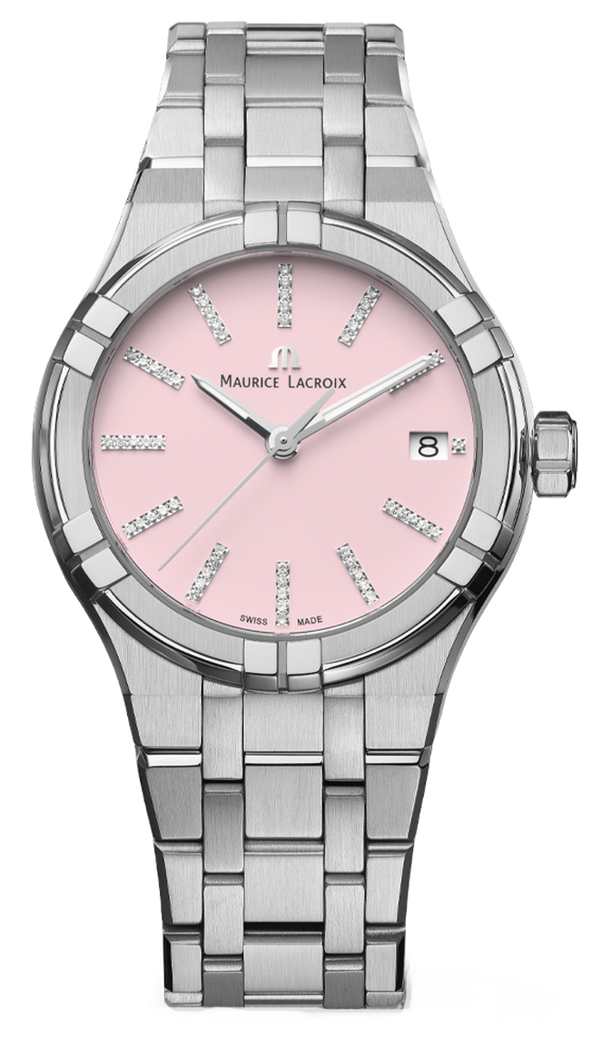 ■なみちゃん■Maurice Lacroix ピンク文字盤　42mm □なみちゃん様専用□Maurice Lacroix ピンク文字盤 42mm