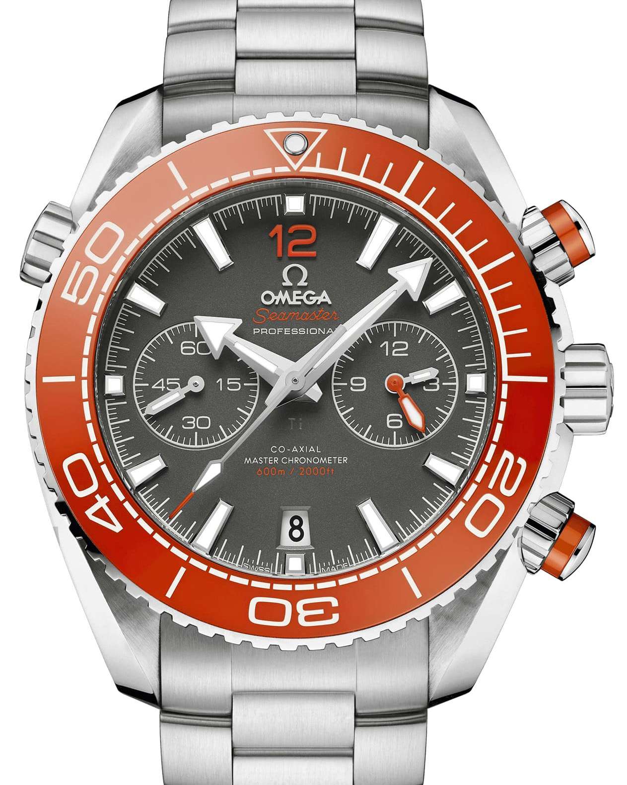 omega seamaster planet ocean orange chronograph