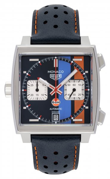 Tag Heuer Monaco Calibre 11 Automatik Chronograph Gulf Special Edition Tag Heuer Monaco Calibre 11 Automatik Chronograph Gulf Special Edition