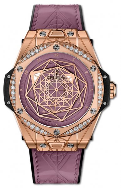 Hublot Big Bang One Click Sang Bleu King Gold Pink Diamonds 39 mm Hublot Big Bang One Click Sang Bleu King Gold Pink Diamonds 39 mm
