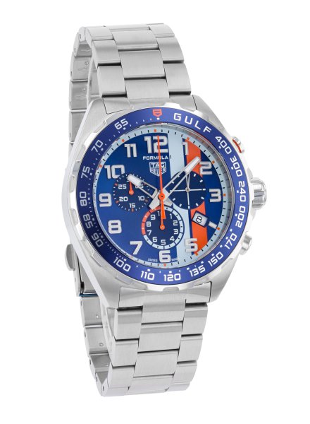 Tag Heuer Formula 1 Quarz Chronograph 43mm Gulf Spezial Edition
