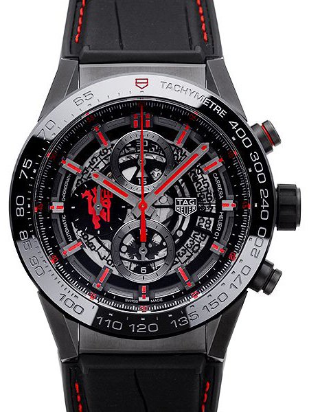 Tag Heuer Carrera Calibre HEUER 01 Automatic Chronograph 45mm Manchster United Special Edition