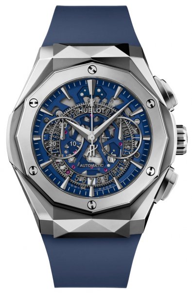 Hublot Classic Fusion Aerofusion Chronograph Orlinski Titanium Blue 45 mm Hublot Classic Fusion Aerofusion Chronograph Orlinski Titanium Blue 45 mm