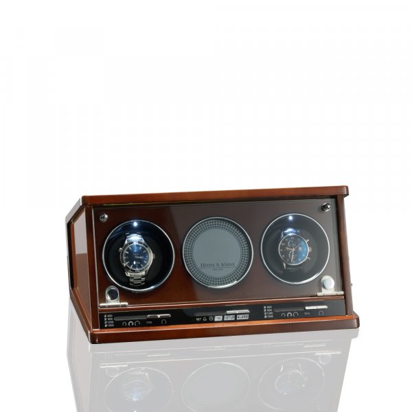 Heisse & Soehne Watch Winder Berlin 2+ Brown Heisse & Soehne Watch Winder Berlin 2+ Brown
