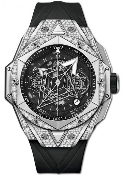 Hublot Big Bang Unico Sang Bleu II Titanium Pave 45 mm Hublot Big Bang Unico Sang Bleu II Titanium Pave 45 mm