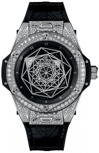 Hublot Big Bang One Click Sang Bleu Steel Pavé 39mm