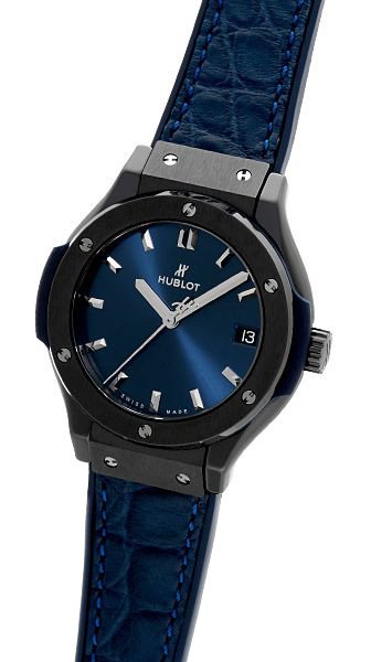 Hublot Classic Fusion 33mm Quartz Titanium Blue