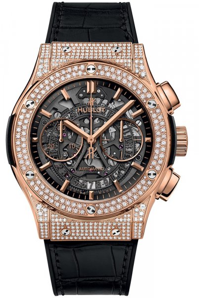 Hublot Classic Fusion Aerofusion King Gold Pave 45 mm