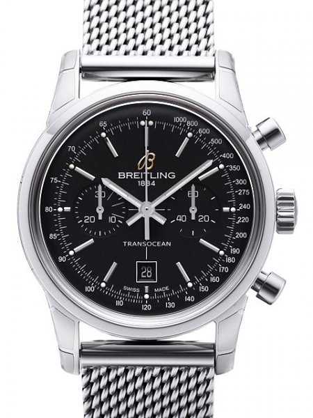  Breitling Transocean Chronograph 38 Mens Watch