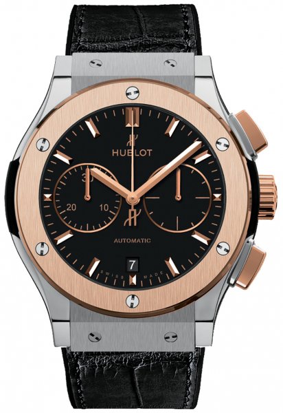 Hublot Classic Fusion 45mm Automatic Chronograph Titanium King Gold