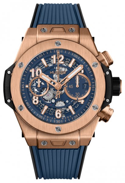 Hublot Big Bang Unico King Gold Blue 44mm Automatic Chronograph