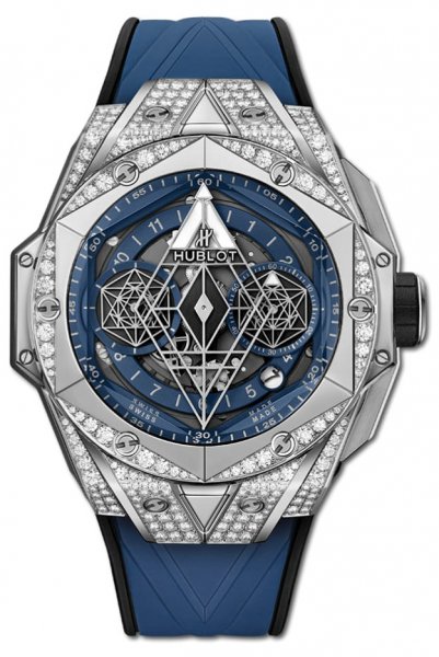 Hublot Big Bang Unico Sang Bleu II Titanium Blue Pave 45 mm Hublot Big Bang Unico Sang Bleu II Titanium Blue Pave 45 mm