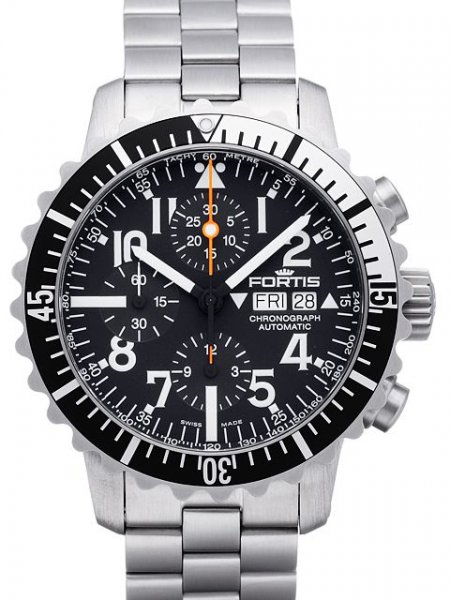 Fortis Marinemaster Silver Chronograph