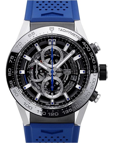 Tag Heuer Carrera Calibre HEUER 01 Automatic Chronograph 45mm Blue Touch Edition