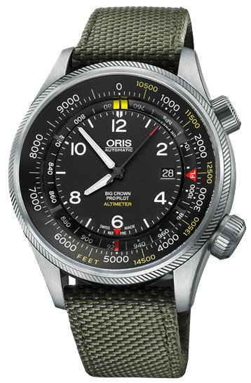 Oris Big Crown ProPilot Altimeter with Feet-Scale