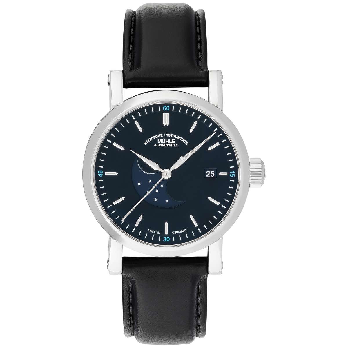 MUHLE Glashutte Teutonia IV Bluemoon M1 44 62 LB Uhrinstinkt