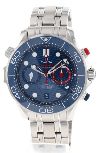 Omega Seamaster Diver 300M Co-Axial Master Chronometer Chronograph America's Cup 44 mm