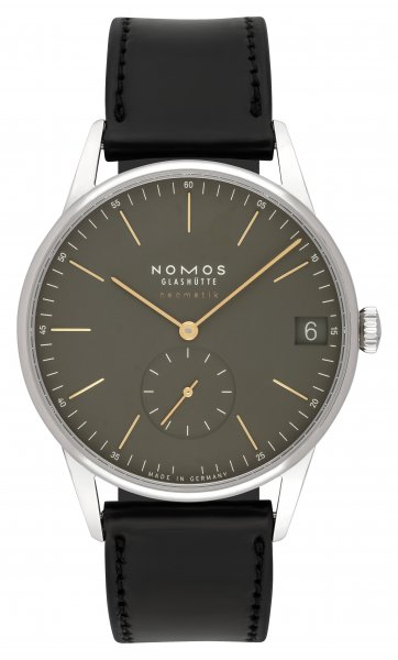 NOMOS Glashütte Orion neomatik 41 date olive gold