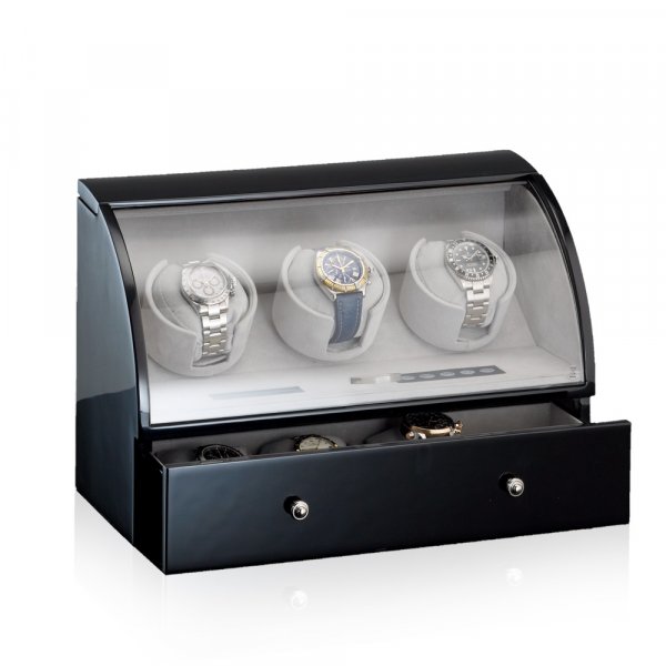 Designhuette Watch Winder Basel 3 Black