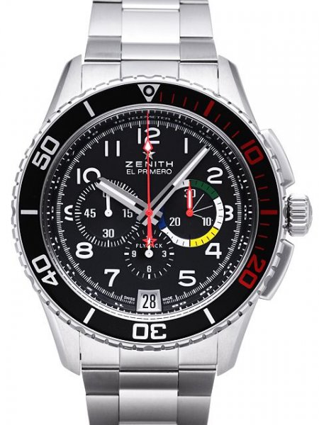Zenith El Primero Stratos Flyback Rainbow Zenith El Primero Stratos Flyback Rainbow
