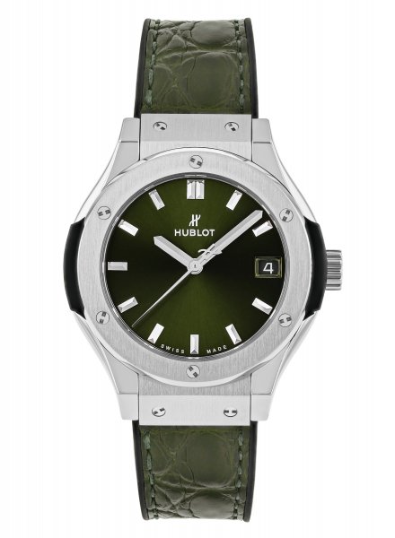 Hublot Classic Fusion Green Titanium 33mm Quarz Hublot Classic Fusion Green Titanium 33mm Quarz