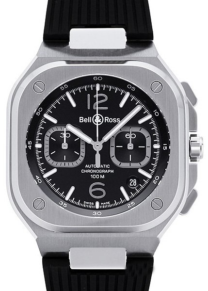 Bell & Ross BR 05 CHRONO BLACK STEEL Bell & Ross BR 05 CHRONO BLACK STEEL