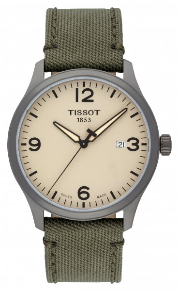 Tissot T-Sport Gent XL Black Dial Black Leather Strap Watch for Men - T116.410.16.057.00