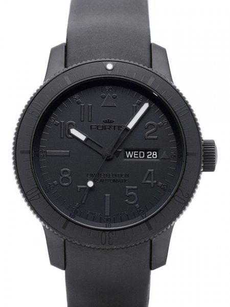 Fortis B-42 Black Black Automatic Day/Date Limited Edition Fortis B-42 Black Black Automatic Day/Date Limited Edition